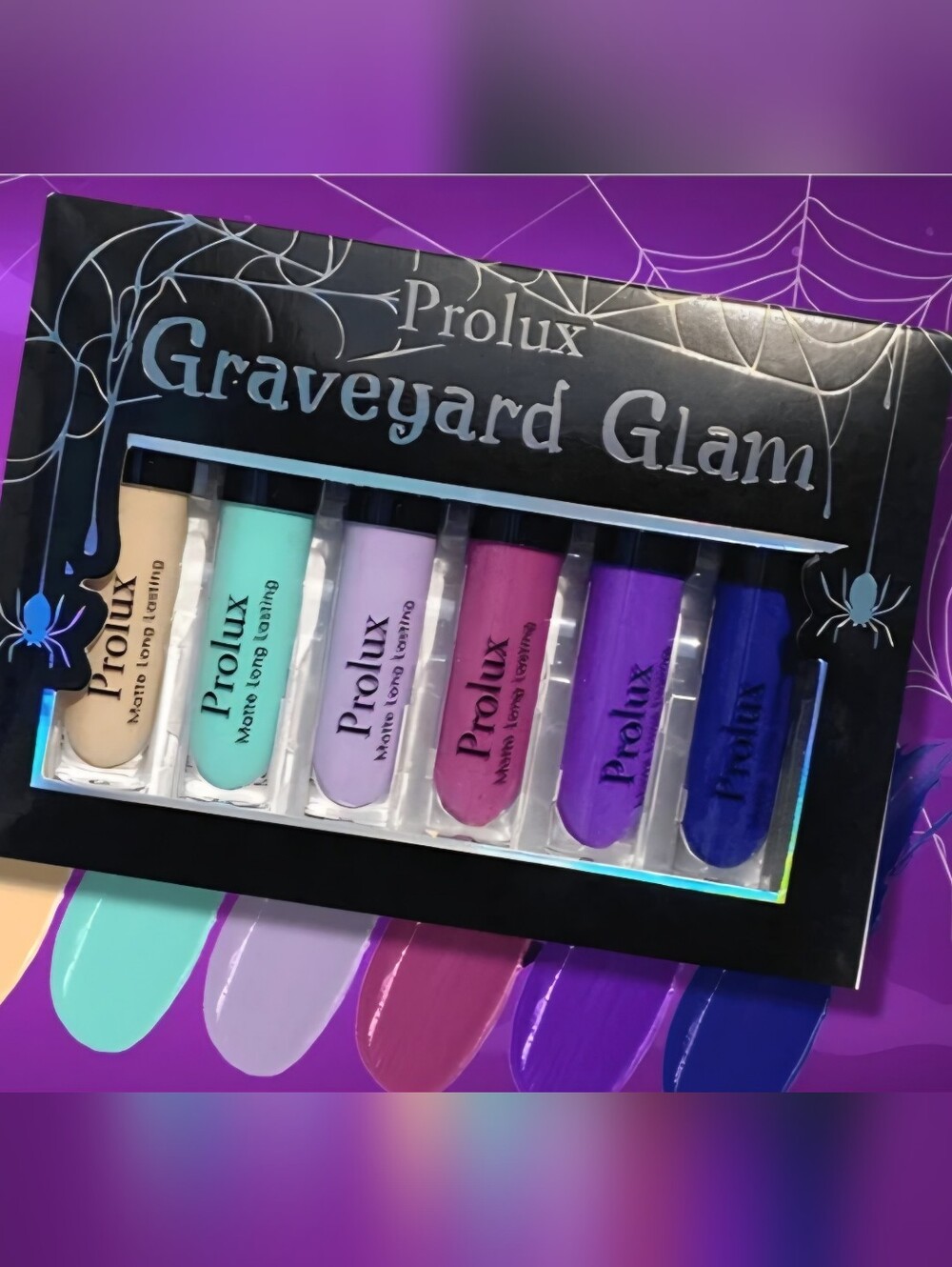 Prolux Graveyard Glam Matte Lip Set - Pastel to Deep Purple Collection